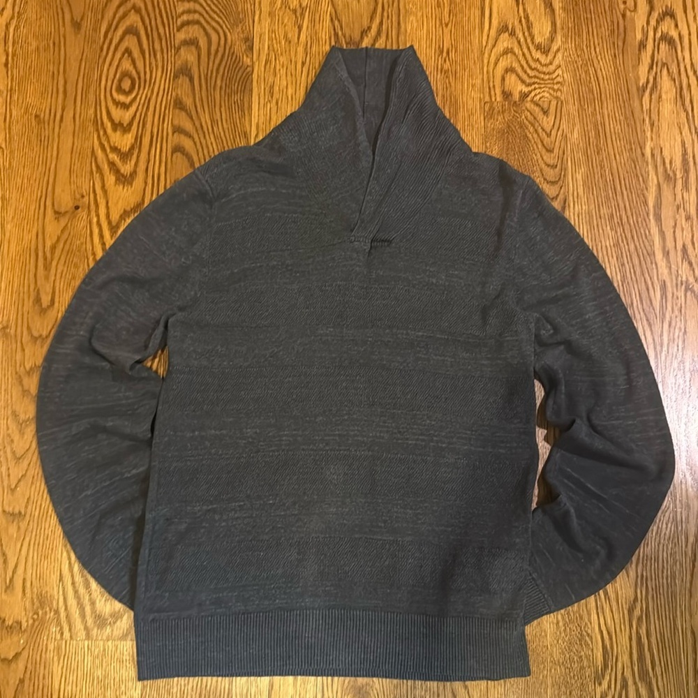 Marc Anthony Men’s Charcoal Gray Shawl Collar Pullover Sweater Size M